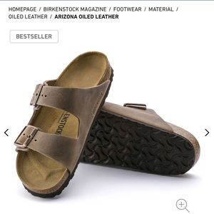 Birkenstock oiled leather Arizona sandal 39